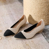 Women Wedge Increase Knitting Shoes Summer New Pointed Casual Slip on Comfortable Loafers Shoes Female Breathable Walking