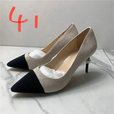 Size Classics Women Rivet Ankle Boots Crude Heels Square Toe Summer Half Slippers Autumn High Heels Boots Female Women