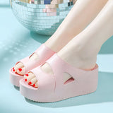 Slippers Female Summer Home with Korean Version of Fashion All High Heels Sandals Wedge