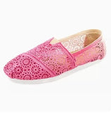 Mouth Shoes Woman Flats Dress Canvas Rubber Cotton Fabric PU Basic Shoes Woman Flats Shallow Mouth Dress Basic PU