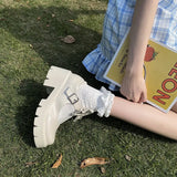 Mary Jane Small Leather Shoes For Women In Autumn 2024 Thin Cosplay Thick Soles, Thick Heels And High Heels Jk Single