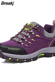 Sports Shoes Mesh Breathable Lace-up Low-top Outdoor Shoes Waterproof, Sweat-absorbent and Wear-resistant Hiking