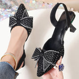 Breakj Women 2025 Fine Heel Tip Hollow Water Drill Bow Bow Large-Size