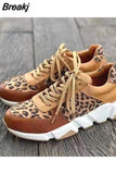 Women Casual Sneakers Comfort Platform Lace Up Female Walk Shoes Fashion Round Toe Matching Color Ladies Sports