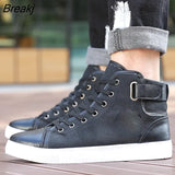 Autumn Winter Male Footwear Patchwork Flats sneakers High Top Men Shoes Canvas Men Casual Shoes BIG Size