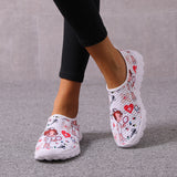 Breakj Casual Shoes Women's Sports Trend Light Breathable Cartoon Flat Bottom Single Shoes