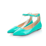 Flats Women 2023 Drsss Shoes Size 50 Candy Colour Pointed Toe Summer Autumn Mary Jane Shoes PU Leather Zapato