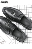 Men Dress Shoes British breathable trend shoes Patent Leather Luxury Fashion Men Shoes Oxford Shoes