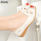 Size Sandals Woman 2023 Summer Fashion New Women's Flat Sandals Hollow Soft Sole Casual Slope with Fish Mouth Slip-On