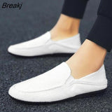 breathable male flat shoes 2023 new summer new casual driving shoes lightweight wear-resistant slippery lazy shoes