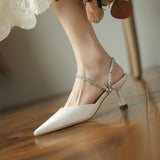 Women Thin High Heels Mules Slippers 2023 New Pointed Toe Butterfly-knot Shoes Female Casual Slides Ladies