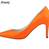 Shoes 2023 Women Pumps Fashion 9cm High Heels Pointed Toes Black White Shoe Women Wedding Shoes Ladies