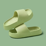 Candy Color Eva Slippers for Women Soft Sole Indoor Home Slippers Woman Non Slip Bathroom House Shoes Couple Cloud
