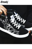 top Sneakers Men Canvas Shoes Cool Street Shoes Young Male Sneakers Black Blue Red Mens Causal Shoes