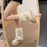 Breakj Artificial Short Wool Suede Boots Boots Thick Heel Bottom A Rubber Snow Boots Heel