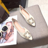 Flats for Women Boat Shoes Pointed toe Brand Ladies Flats High Quality Women Single Shoes Soft Comfortable
