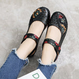 Leather Soft Bottom Women Flats Mother Shoes Comfort Oxford Shoes For Women Shoes Women Loafers