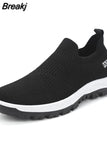Men Sneakers Mesh Casual Shoes Lac-up Mens Shoes Lightweight Vulcanize Shoes Walking Sneakers Zapatillas