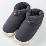 Women Winter Down Shoes Plus Size 45 Couple Snow Boots Women Shoes Antiskid Bottom Soft Keep Warm Mother Casual Boots