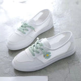 Women Spring Summer Flats Sneakers Mesh Breathable Lace Up Tennis Casual Light Hollow Sapatos Femininos White Comfort