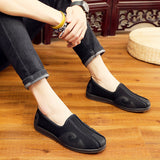 Martial Art Kung Fu Shoes Rubber Sole Tai Chi Sneakers Chinese Traditional Old Beijing Shoes For Wing Chun Karate
