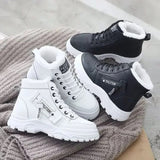 Winter Ladies Shoes Lace Up Women Sneakers Snow Ankle Boots Waterproof Warm Platform Botas Woman Footwear Botas De