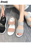 Women's Sandals 2023 Summer Closed Toe Flat Sandals Women Fashion Platform Romen Sandals Women Outdoor Casual Sport