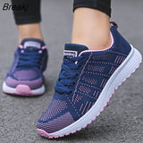 Women Casual Shoes Fashion Breathable Walking Mesh Flat Shoes Woman White Sneakers Women 2023 Tenis Feminino Female