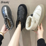 Female Winter Keep Warm Women Boots Keep Warm Waterproof Snow Boots Internal Increase Boots Thigh High Flat