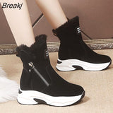 Winter Shoes for Women 2023 Women's Boots Non-slip Waterproof Snow Boots Women Thick Plush Zipper Warm Women's Ankle