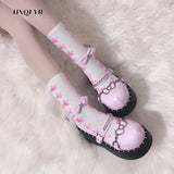 New Designer Ladies Platform Lolita Mary Janes Pumps Fashion Chain Wedges High Heels Women's Pumps Party Gothic Shoes
