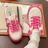Brand Casual Spring Autumn Sneakers Women Vulcanized Shoes Chunky Lace Up Flats Shoes Sports Platform Sneakers Tennis