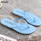 Slippers Women New Trend Simple Flip-flops Fashion Flat Bottom Outer Wear Non-slip Flip-flops Beach Sandals and
