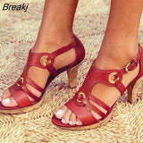 Women's Sandals Summer Roman Woman Shoes High Heel Retro Bohemia Shoes Female Comfortable 2022 Sandals Ladies Casual