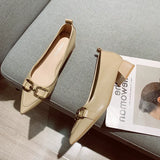 New Thick-Heeled Single-Heeled Shoes For Women In Autumn Style With Skirt, Pointed Head And Low-Heeled Evening