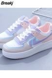 College Style Women Shoes Vulcanize Light Casual Designer Comfortable Lace-up
