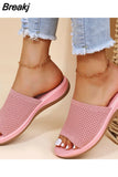 Women Elastic Force Summer Shoes Women Flat Sandals Casual Indoor Outdoor Slipper Summer Sandals for Beach Zapatos