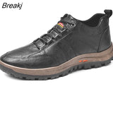 Men Breathable Loafers Slip on Moccasins Driving Casual Business Leather Work Sneakers Shoes Italian Style Male Footwear