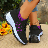 Size Platform Casual Sneakers Women 2024 Comfort Breathable Slip On Sports Shoes Woman Non Slip Thick Sole Sock