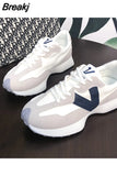 New Spring and Autumn Womens Luxury Sneakers New Color Matching Fashion Trendy Thick-soled Casual Sneakers Zapatillas