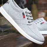 Canvas Shoes Men Vulcanize Shoes Fashion Classic Casual Shoes Mens Comfortable Lace Up Flats Male Breathable Walking