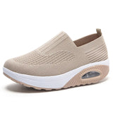 Breakj Breathable Pad Women's Shoes Thick-Soled Sports Casual Shoes Large-Size Flying Shake