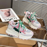 Breakj Soft Bottom Forrest Of The Forrest Women's Spring And Summer New Color Mesh Can Breathe Loose Cake Thick-Soled Temperament Comfortable Old Dad