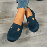 Women Shoes Fashion Breathable Hollow Slip on Casual Shoes Lightweight Anti-Slip Flat Shoes Zapatos Mujer Women