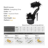 Women Sandals Shoes MaoMao Steel Tube Dancing Striptease Female Shoes High-heeled 18CM Sandals Nightclub Wedding