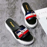 2023 Women Slippers Flat Shoes Woman Comfortable Female Sandals Ladies Luxury Home Platform Slides Flip Flops Summer