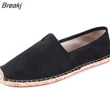Men Shoes Summer Espadrilles Men Canvas Sneakers New Breathable Fisherman Shoes Men Slip On Loafers Large Size 45