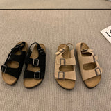 Fashion Sandals Women Flat Sandals Rome Flats Clip Toe Beach Sandals Female Summer New Shallow Shoes for Women