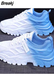 Colors Breathable Platform Sneakers 2023 New Casual All-match Mesh Lightweight Sprots Running Shoes Fashion Spring