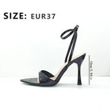 Breakj Women's High-Heeled Shoes Supply Solid Color Thin Waist Muller Tip Tip High Heel Four Seasons Fashion